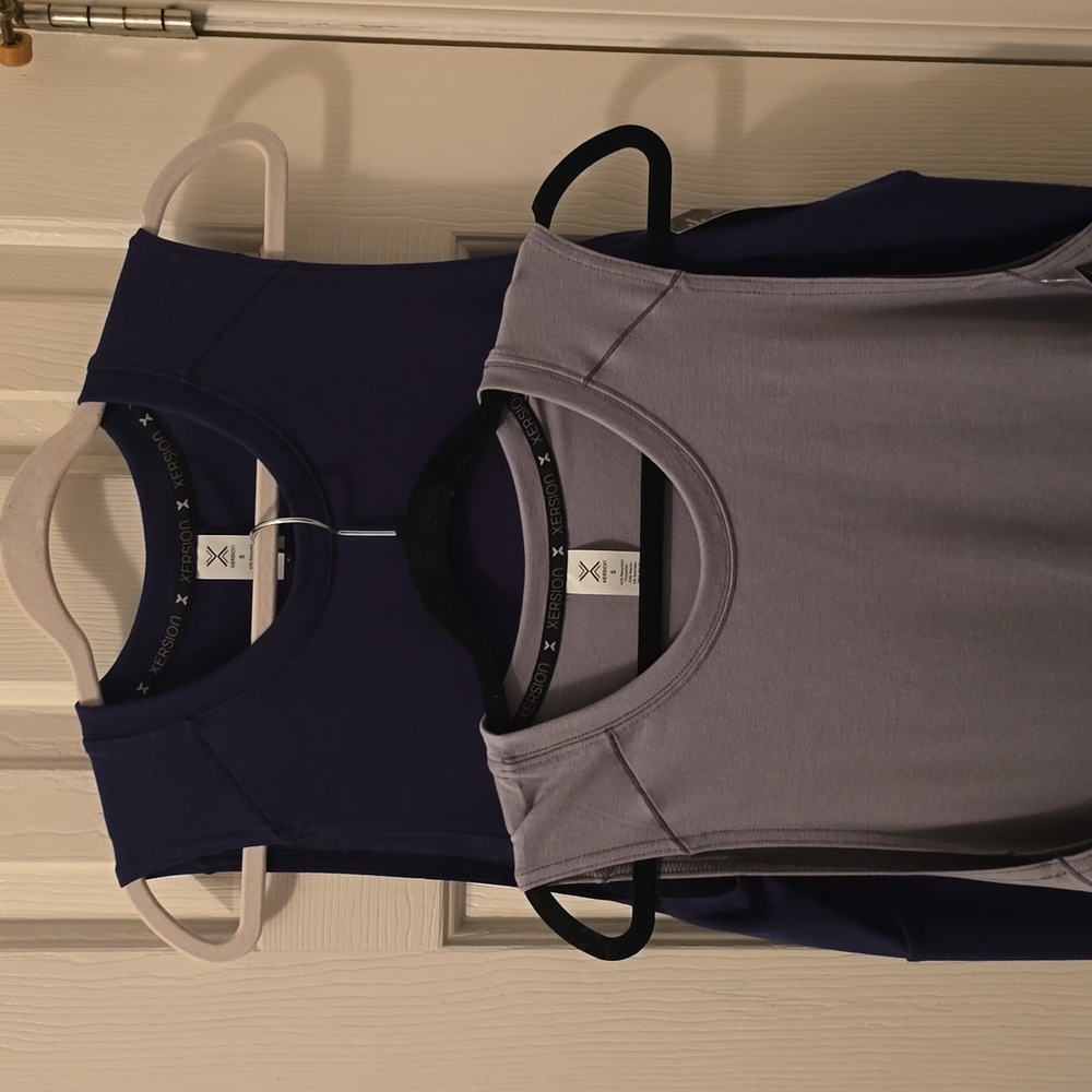 XERSION BRAND MEN'S GRAY AND NAVY BLUE TANK TOP BUNDLE OF 2 SIZE SMALL